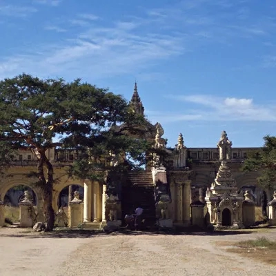 Atumashi Monastery, Mandalay. (It burnt down in 1890 and was rebuilt in the 1990s, after this picture was taken.)